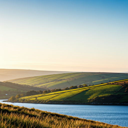 Landscape of Welsh mountains